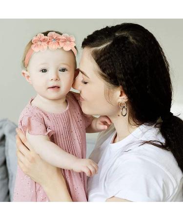 6 Pieces Baby Flower Headbands - Adorable Hairbands for Baby Girls | Perfect for Baptism & Special Occasions - Buy Online on GoSupps.com