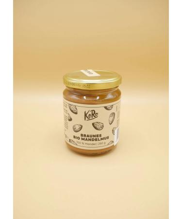 KoRo KoRo - Organic Whole Almond Butter 250g - Made from 100% unpeeled almonds - Vegan - Organic Quality