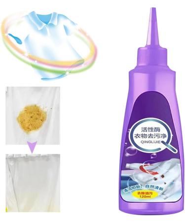 High Purple Bottle Active Enzyme Laundry Detergent - Stain Remover for White Shirts | Coffee Mud Grease & Oil - 1PC - Buy Online on GoSupps.com