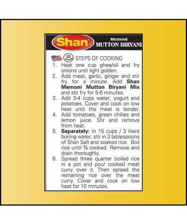 SHAN Biryani Memoni Mutton 60 g - Buy Online on GoSupps.com