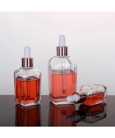 WZCXYX 5pcs 10ml-100ml Transparent Tubes Dropper Bottles Aromatherapy Liquid for Massage Essential Massage Pipette Reducible Bottles Rose Gold Gold - Buy Online on GoSupps.com