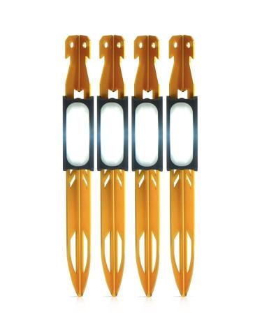 UCO StakeLight Tent Stake with LED Light and Emergency Strobe Pack of 4