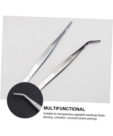 JOJOFUNY 12 STK Succulent Bonsai Tweezers - Reptile & Aquarium Accessories - Pink Steel Food Tweezers for Cactus & Grass Garden - 16x1.5cm - Buy Online on GoSupps.com