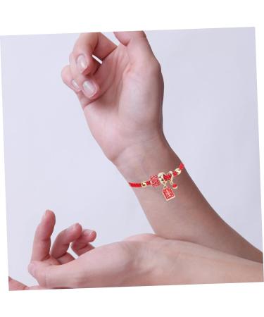 TEHAUX 2 Pcs Red String Bracelet Friendship Strand Bangles Friendship Braclets Bracelet Gift for Women New Year Gift Lucky Rope Strap 2021 Lucky Bracelet Alloy Crystal Armband Student - Buy Online on GoSupps.com