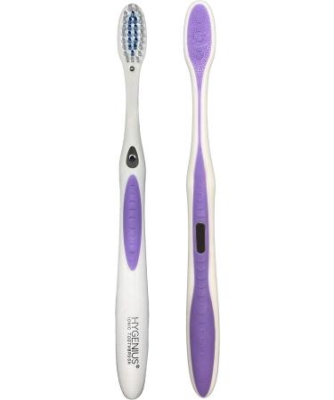 HyGenius Ionic Toothbrush - Ultimate Trillion ION Plaque Fighting Technology, Dentist Clean Results at Drug Store Price (Lavender) - Buy Online on GoSupps.com