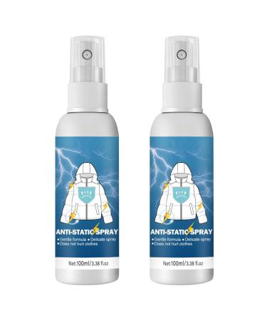 Anti Static Spray Static Remover for Clothes Portable 100ml Anti-Static Cleaning Spray Static Remover for Clothing Textiles Furniture Reduce Static Cling Eliminate Static Shock