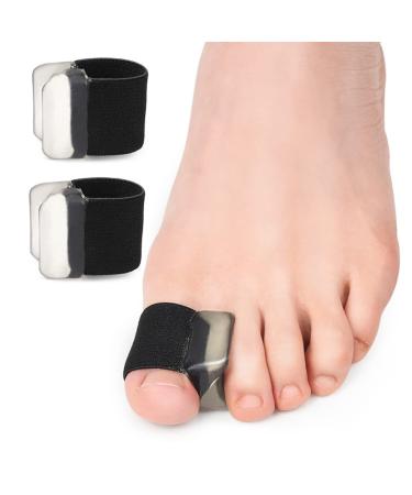 6 Pairs Unisex Toe Separator Comfortable and Flexible Elastic Material Pain Relief for Bunions and Hammer Toes Toe Alignment and Correction Aid for Men and Women L