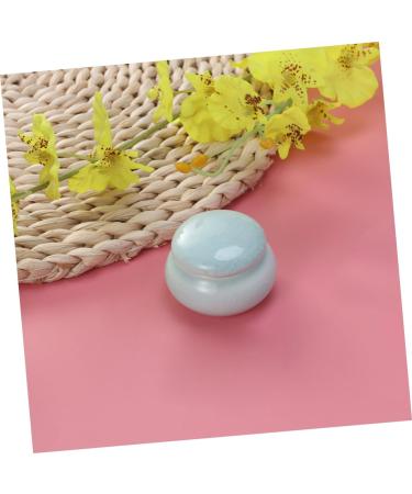 ibasenice Travel Cosmetic Containers Cosmetic Jars with Lids Candy Jar Travel Toiletries Sealed Container Airtight Glass Containers Small Ceramic Jar with Lid Balm Jars Empty Flour Ding Kiln Blue medium - Buy Online on GoSupps.com