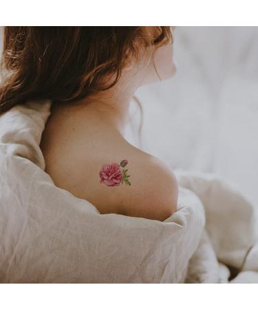 Flowers Temporary Tattoos - 40 Small 3D Rose, Peony, Lavender, Butterfly Stickers - Waterproof Fake Tattoos for Women - Watercolor Floral Body Art - Buy Online on GoSupps.com