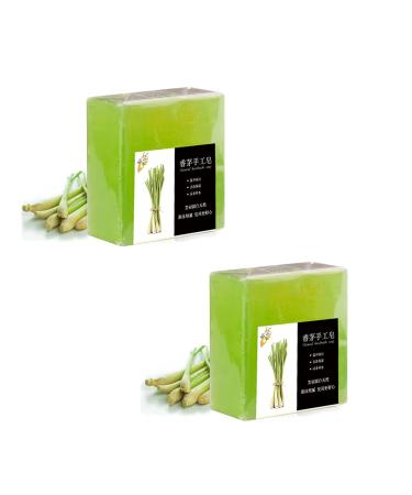 Oleegame Citronella Soap Citronella Lemongrass Soap for Humans Citronella Body Wash for Body & Facial Skin (2PCS)