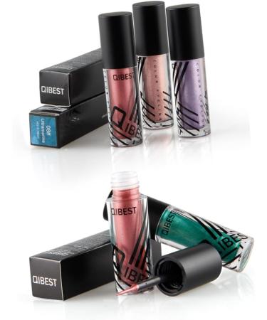 Angoily 6pcs Eyeshadow Glitter Liquid Eyeliner Sparkling Liquid Eyeliner Shadow Shiny Metal - Buy Online on GoSupps.com
