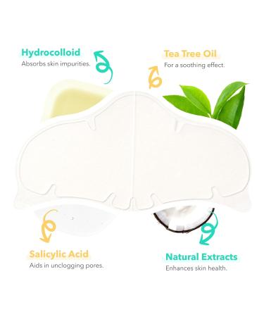 Patchology Acne Nose Strips - Hydrocolloid Patches for Clearer Skin | Gentle & Effective 5 Ct - Buy Online on GoSupps.com