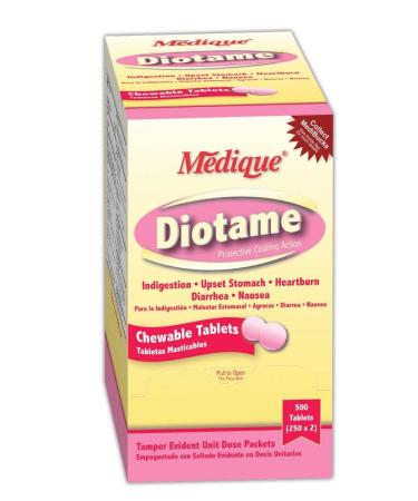 Medique MP220-33 Diotame Anti-Indigestion Tablet Pink Pink (Pack of 50) Pink Pack of 50