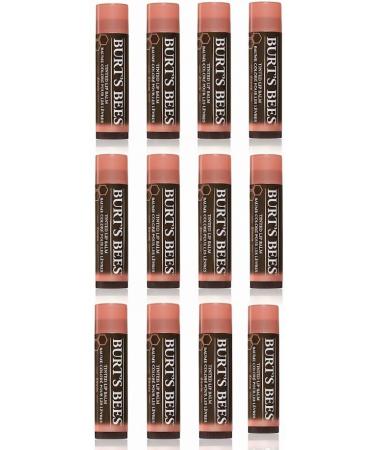 Burt's Bees Zinnia 100% Natural Tinted Lip Lip Balm .15oz - 12 Count Value Pack