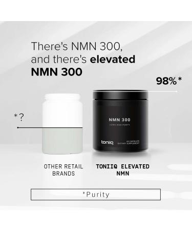 Toniiq Ultra High Purity NMN 300 MG - 60 Capsules | Anti-Aging & Energy Boost - Buy Online on GoSupps.com