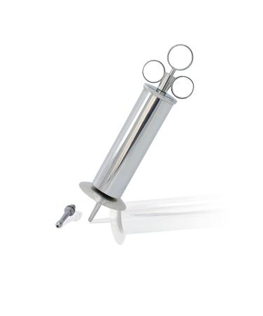 OdontoMed2011 EAR WAX REMOVAL SYRINGE 2 OZ - BRASS WITH CHROME FINISH ODM