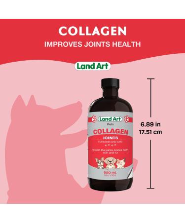 Pet Collagen Supplement Joint Care Formula with Grass Fed Beef Hydrolyzed Collagen Natural Beef Flavor - 500ml GMO Free Gluten Free Sugar Free - Made in Canada - Buy Online on GoSupps.com