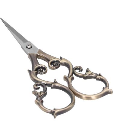Retro Scissors Stainless Steel Gourd Shape DIY Vintage Small Embroidery Cutting Tools Bronze - Buy Online on GoSupps.com
