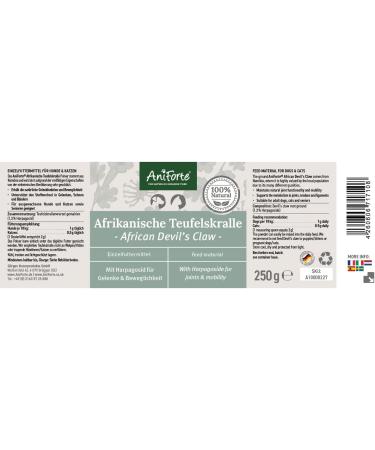 Aniforte African Devil Claw Powder for Dogs & Cats 250g | Joint Support & Mobility Aid for Pets - Buy Online on GoSupps.com