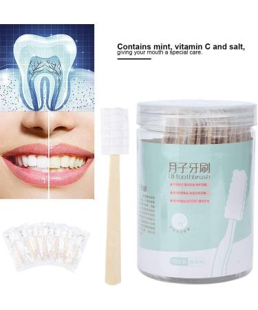 30pcs Mini Disposable Toothbrush Set - Portable Soft Oral Care for Kids Seniors & Travel - No Toothpaste Needed (Mint) - Buy Online on GoSupps.com