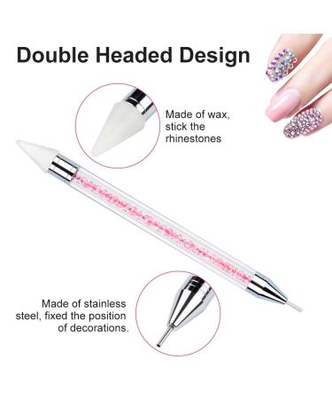 Rhinestone Picker Tool - Dual-Ended Acrylic Handle Applicator for Nail Art & DIY Rhinestone Pickup & Dotting Tools - Buy Online on GoSupps.com