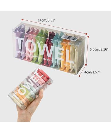 Disposable Towel Thicker Style Magic Compressed Towel 24 x 30 cm Coin Tissue Portable Washcloth Reusable for Travel Camping Hiking Outdoor Sports Beauty Salon (14 Pack 7 Morandi Candy Color) - Buy Online on GoSupps.com