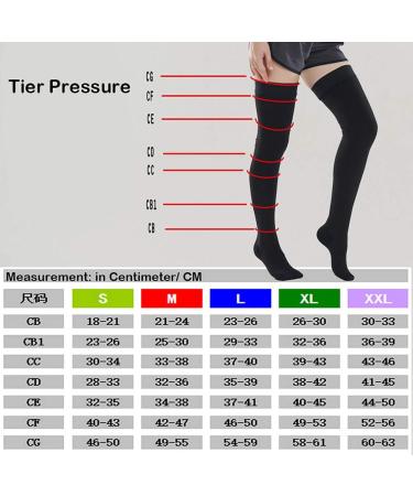 Buy Magik 23-32mmHg Thigh High Compression Socks - Anti-Slip Silicone Dots - Varicose Vein Relief - XL Beige - International Shipping Available - Buy Online on GoSupps.com
