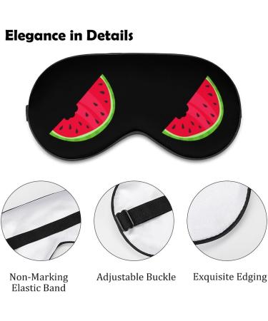 Watermelon Cartoon Sleep Mask Eye Cover for Sleeping Blindfold with Adjustable Strap Blocks Light Night Travel Nap for Men Women - Buy Online on GoSupps.com