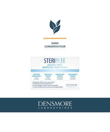 Densmore Sterile Cleaning Towels for Eye Hygiene - 14 Applications with Hyaluronic Acid & Chamomile - Fight Inflammation Infections & Allergies - Made in Europe - Buy Online on GoSupps.com