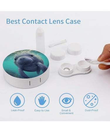 Cute Sea Animal Manatee Contact Lens Case - Travel Care Box for Contacts - Buy Online on GoSupps.com