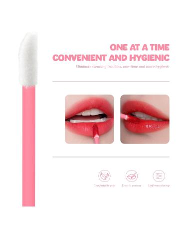 Paitok Disposable Lip Brush - 200 Pack Lip Applicators for Lipstick Gloss & Concealer - Pink Makeup Tools for Effortless Application - Buy Online on GoSupps.com