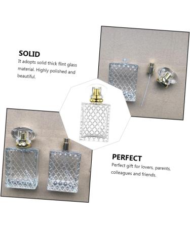 FRCOLOR Perfume Bottle Empty Perfume Mini Spray Bottle Perfume Container Empty Scent Bottle Perfume Dispenser Mini Perfume Liquid Bottle Pump Casing Glass Bottle Square Travel - Buy Online on GoSupps.com