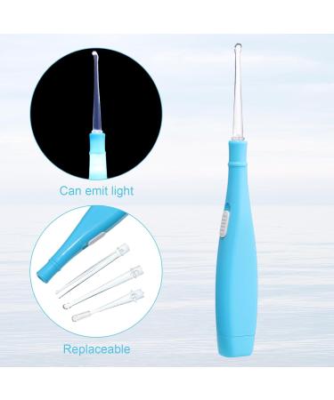 Patelai Tonsil Stone Remover Kit | Manual Pump Irrigator LED Tonsil Stone Tool & Stainless Steel Removal Tools Eliminate Bad Breath (Blue - Buy Online on GoSupps.com