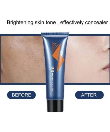 Men's Facial Concealer Moisturizing Oil-control BB Cream Can reduce Spots Cover Acne Marks Dark circles hide Pores reduce oil modify Skin Tone.50g - Buy Online on GoSupps.com