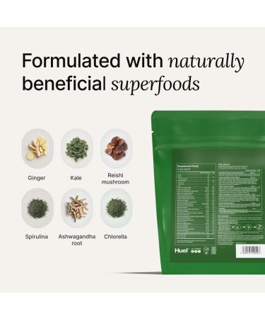 Huel Daily Greens | Superfood Greens Powder | 91 Vitamins Minerals and Wholefood-Sourced Ingredients | Adaptogens Antioxidants Gut-Friendly Probiotics | 30 Servings Original 9 Ounce (Pack of 1) - Buy Online on GoSupps.com