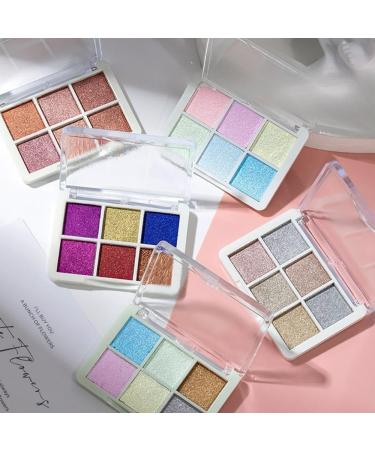 GZMAYUEN Sliver Nail Chrome Powder Holographic Sliver Gel Chrome Powder 6 Colors Metallic Chrome Powder for Gel Nails Mirror Powder Nail Art 04 - Buy Online on GoSupps.com