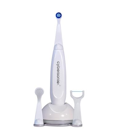 Cybersonic3 Electric Toothbrush  Rechargable Power Toothbrush with Complete Dental Care Kit including Tongue Scraper and Floss Heads