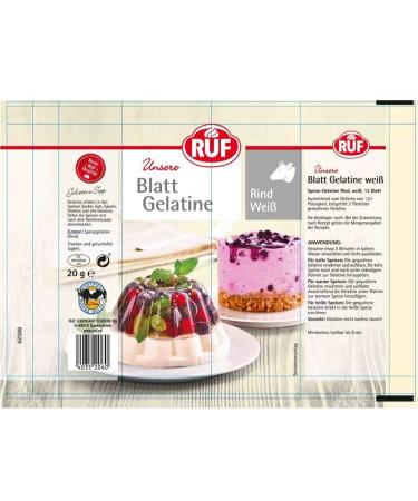 Halal Beef Leaf Gelatin - 100% Cattle Gluten-Free Perfect for Gummies & Desserts - 12 Leaves (2-Pack) - International Shipping Available - Buy Online on GoSupps.com