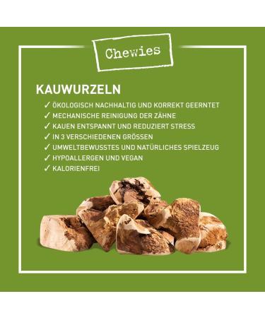 100% Natural Chewies Chewing Root for Dogs - Durable & Safe Dog Toy for Small Dogs (Up to 10kg) | Baumheide Wurzel - S (1 Pack) - Buy Online on GoSupps.com