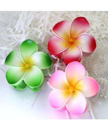 8pcs Flower Claw Clip Set - Cute Hawaiian Hair Clips for Women and Girls - Strong Hold Nonslip Design - Perfect Gift Idea - Buy Online on GoSupps.com