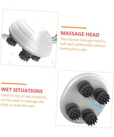 Frcolor Electrical Scalp Massager & Head Scraper - Mini Tool for Cats & Scalp Care - ABS Hair Massage Brush for Relaxation - Buy Online on GoSupps.com