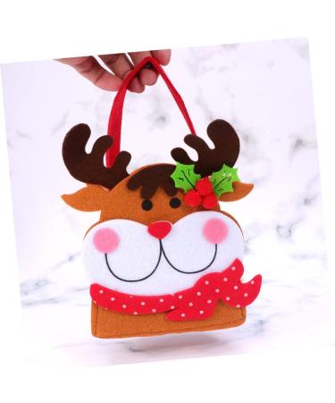 Ciieeo Christmas Bags Christmas Decorations Holiday Present Bag Christmas Candy Pouch 3D Candy Bag - Buy Online on GoSupps.com