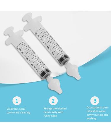 2Pcs 10ml Baby Nasal Irrigator Infant Nose Cleaner Nose Cleaner Rinsing Device for Gentle Nasal Care - Buy Online on GoSupps.com