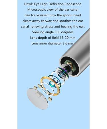 Smart Visual Ear Wax Removal Tool - 1080P Wireless Otoscope with 6 Silicone Spoons IP67 Waterproof for iPhone & Android - Buy Online on GoSupps.com