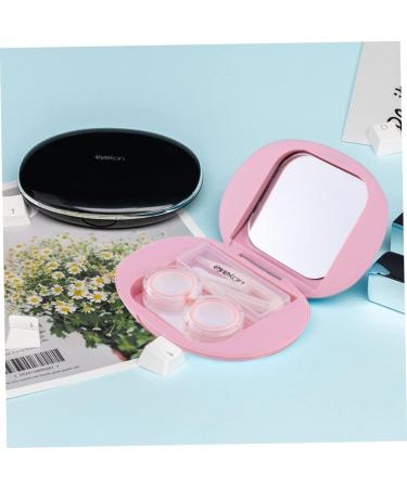 PartyKindom Companion Box for Contact Lenses - Invisible Pink Case Container (10.2x7.8cm) - International Shipping Available - Buy Online on GoSupps.com