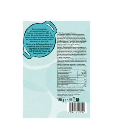 Seeberger Roasted Nut Mix - 5-Pack (150g Each) | Salt-Free Almonds Cashews Pecans & Peanuts for Snacking - International Shipping Available - Buy Online on GoSupps.com