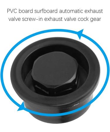 2Pcs Black PVC Surfboard Vent Hole Plugs - Waterproof Paddle Board Auto Valve Accessory - Buy Online on GoSupps.com