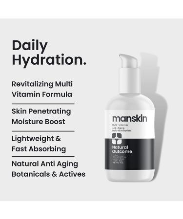 Natural Outcome Men's Face Cream Moisturizer - Anti Aging Daily Facial Cream for Oily, Dry, and Sensitive Skin - Hydrating Skincare - 4 oz - Buy Online on GoSupps.com