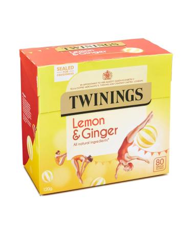 Lemon & Ginger Lemon and Ginger Tea from England 80 bags imported by Shestore24