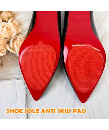 6 Pairs Red Shoe Sole Non Slip Pad Anti Skid Grip Protector - Rubber Heel Bottom Cushion - Buy Online on GoSupps.com